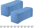uxcell 2pcs Stretch Armrest Covers for Chairs/Sofas, Couch Arm Covers with Twist Pin, Furniture Protector Slipcovers Denim Blue