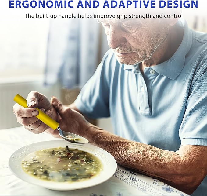 12pcs Foam Grip Tubing Adaptive Utensils Grip Tubing, Built up Grip Aid for Utensils, Tools and Pens for Elderly, Disabled, Arthritic, Handicapped