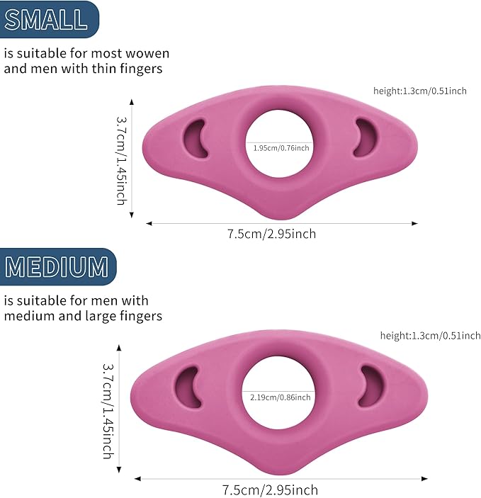 Book Page Holder, 2 Pack Breathable Silicone Thumb Page Holder for Reading, Ideal Book Reader Gifts and Reading Accessories (Small Size, Purple)