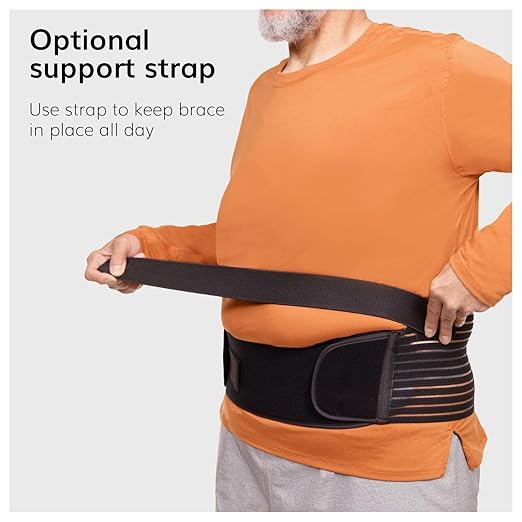 BraceAbility Obesity Belt Stomach Holder - Men and Women's Plus Size Belly Support Band Girdle for Hanging Stomach Pain, Pendulous Abdominal Support, Lower Tummy Fat Lifter Pannus Sling (Medium)