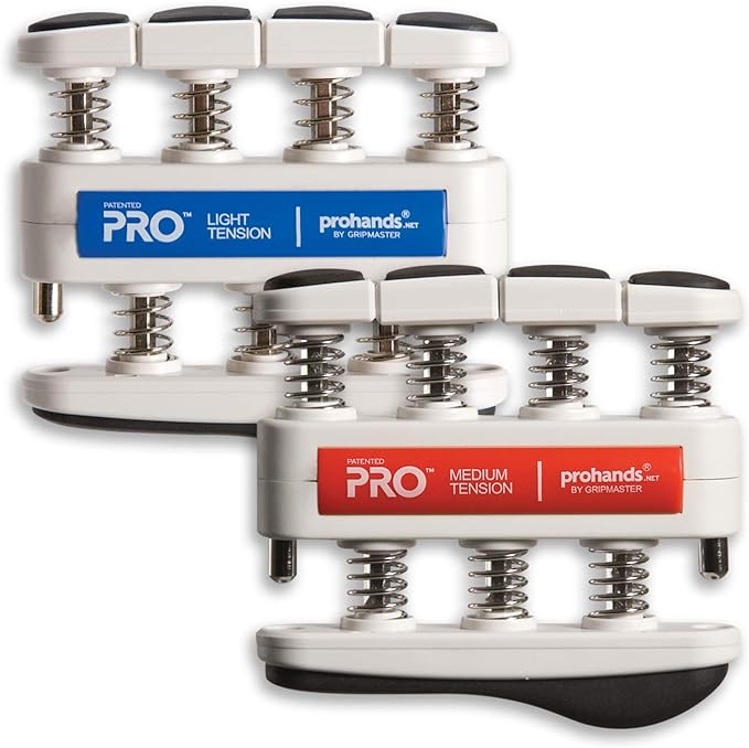 Prohands PRO Hand Exerciser, Finger Exerciser (Hand Grip Strengthener), Spring-Loaded, Finger-Piston System, Isolate and Exercise Each Finger