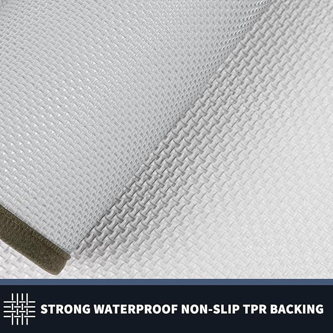 PURRUGS Dirt Trapping Door Mat 32" x 48", Non-Slip/Skid Machine Washable Entryway Rug, Shoes Scraper, Throw Rug, Super Absorbent Area Rug for Muddy Wet Shoes and Paws, Budding Green & Sage Green