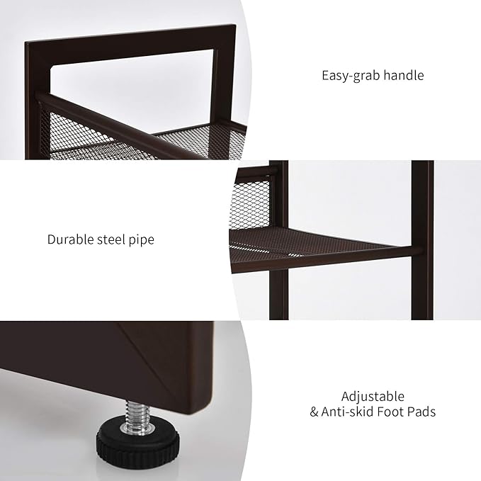 Giantex 3-Tier Metal Shoe Rack, Shoe Storage Organizer with Adjustable Angled or Flat Mesh Shelf for 9 to 12 Pairs of Shoes, Freestanding Shoe Shelf for Bedroom, Entryway, Closet, Hallway