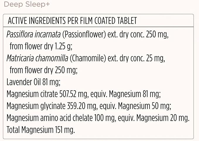 JSHealth Sleep Aid with Magnesium, Lavender & Passionflower - Sleep Supplement for Adults - Non-Drowsy Supplement Calms Body & Mind, 60 Tablets