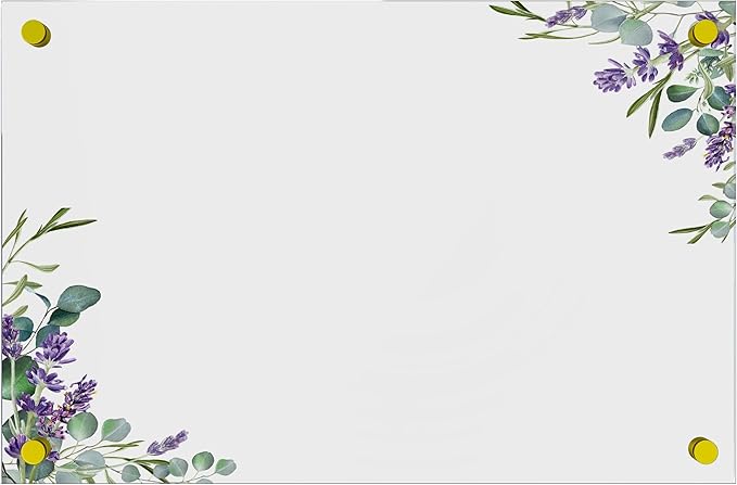 Acrylic Dry Erase Board for Wall with Stylish Border - Shipped Next Day, Made in USA, Non-Magnetic Whiteboard, Wall Mounted Board, Easy to Clean (Clear - 18x24)