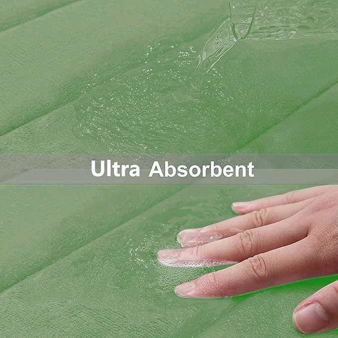 Buganda Memory Foam Bath Mat, 55" x 24", Ultra Soft and Non-Slip Bathroom Rugs, Water Absorbent and Machine Washable Bath Rug Runner for Bathroom, Shower, and Tub, Olive Green