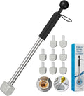 2025 New Pumice Toilet Cleaner 17inch with Handle - Toilet, Pool & Tub Hard Water Stain Remover (1handle+8pumice)