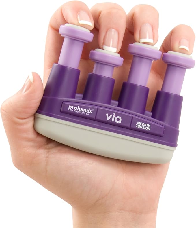 Prohands VIA Hand Exerciser, Finger Exerciser (Hand Grip Strengthener), Spring-Loaded, Finger-Piston System, Isolate and Exercise Each Finger