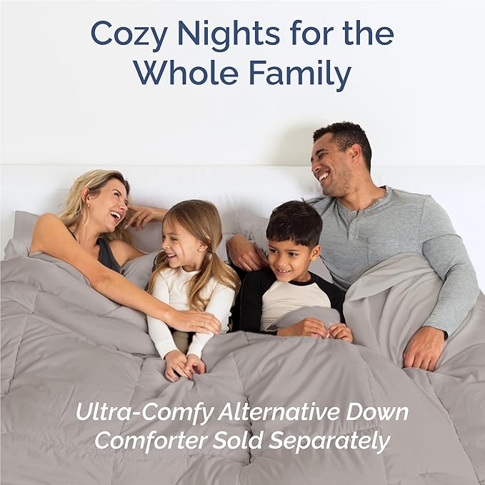 Twin XL 4 Piece Sheet Set - Cooling & Breathable Bed Sheets - Hotel Luxury Bed Sheets for Women, Men, Kids & Teens - Deep Pocket Bedding w/Easy Fit - Soft & Wrinkle Free - Twin XL Light Grey Sheets