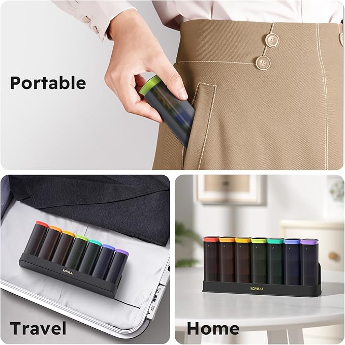 Weekly Pill Organizer 3X a Day, Detachable Pill Box 7 Day, Large 3 Times Daily Pill Case, Travel Pill Container Holder, Week Medication Dispenser Pillbox for Vitamin Supplement Medicine, Black