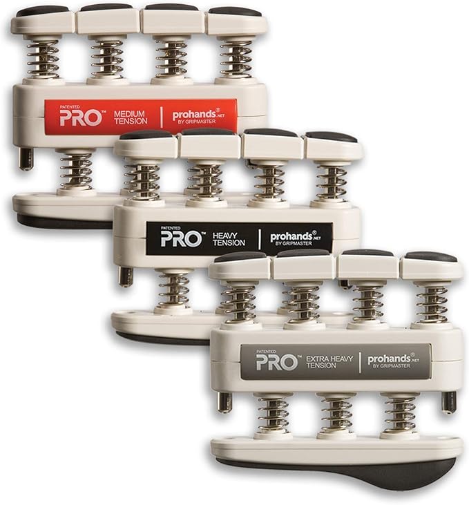 Prohands PRO Hand Exerciser, Finger Exerciser (Hand Grip Strengthener), Spring-Loaded, Finger-Piston System, Isolate and Exercise Each Finger