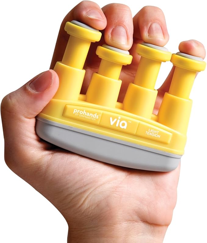 Prohands VIA Hand Exerciser, Finger Exerciser (Hand Grip Strengthener), Spring-Loaded, Finger-Piston System, Isolate and Exercise Each Finger