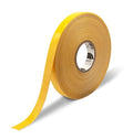 Mighty Line 1" Solid Color Floor Marking Tape for Safety, Caution, Warning, Flooring, Heavy-Duty, Peel and Stick, Adhesive, Industrial Quality, 50' Roll, Yellow