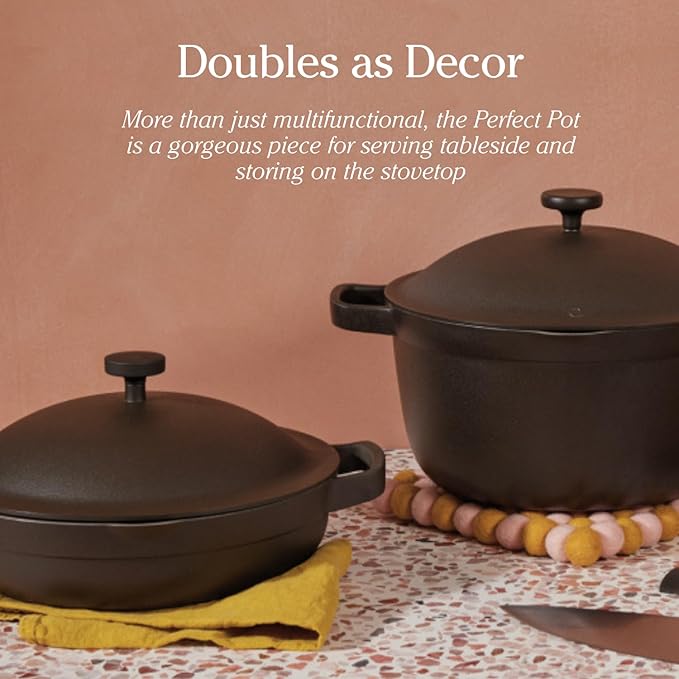 Our Place Mini Perfect Pot | 2.5 Qt Ceramic Pot with Lid & Spatula | Patented 8-in-1, PFAS-Free Nonstick, Non-Toxic Cookware | Induction & Oven-Safe up to 450°F | Lavender