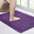Walensee Large Bathroom Rug Non Slip Bath Mat (24x60 Inch Lavender) Water Absorbent Super Soft Shaggy Chenille Machine Washable Dry Extra Thick Perfect Absorbant Best Plush Carpet for Shower Floor