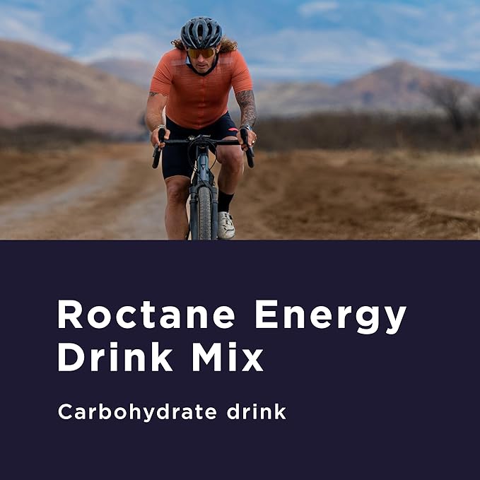 GU Energy Roctane Ultra Endurance Energy Drink Mix, Vegan, Gluten-Free, Kosher, 35mg of Caffeine, and Dairy-Free n-the-Go Energy for Any Workout, 3.44-Pound Jar, Tropical Fruit