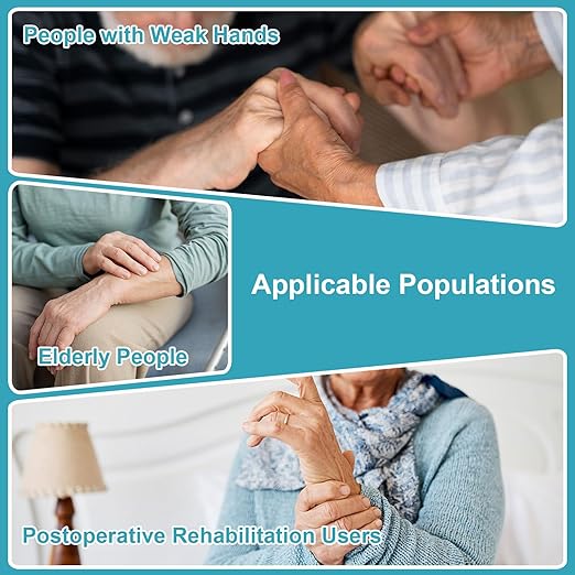 Left Walker Hand Support with Dual Anti-Slip Straps – Comfortable Splint for Elderly & Limited Hand Mobility Users, Easy to Use at Home/Outdoor