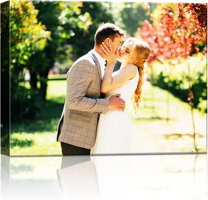 Canvas Prints with Your Photos (Framed 8x6) Personalized Canvas Pictures for Wall Art Digitally Customized Prints with Your Photo Custom Photo Gifts for Home Decor Print Photos Service from Amazon