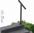1 Step Handrail for Outdoor Steps, Premium Aluminum Alloy Railing Set, Porch Railing Kit,Free Installation Kits Included, Used Under Harsh Weather Conditions,Rust Free, for 1 Step.