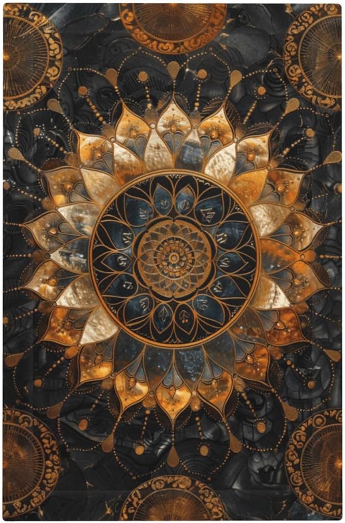 Cool Colorful Mandal Flowers Boho Floral Light Switch Cover Plate 1 Gang No Device Blank Electrical Wall Plates Faceplate Decorative Switch Plate for Bed Room Living Room Decor