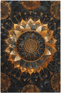 Cool Colorful Mandal Flowers Boho Floral Light Switch Cover Plate 1 Gang No Device Blank Electrical Wall Plates Faceplate Decorative Switch Plate for Bed Room Living Room Decor