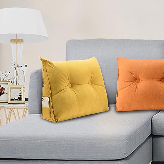 GOTOTOP Large Bolster Cushion Headboard Pillow, Soft Plush Back Support Bed Rest Pillow for Reading and Watching TV, 605020cm (#5)