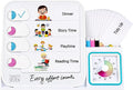 Visual Schedule for Kids, Autism Sensory Products with Whiteboard for Classroom Home, Autism Learning Material Set for Autistic Children, Visual Sensory Toys for Boys and Girls, Pastel Rainbow