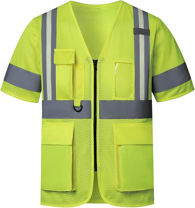 A-SAFETY Glow High vis safety Vest Class 3