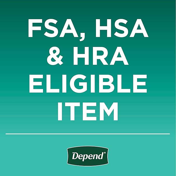 Depend Incontinence Underwear, Women, Small, 64 Count | Maximum Protection | Blush | Disposable