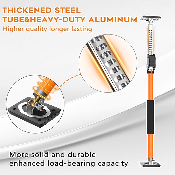 HOLOTHURIAN Cabinet Jack Support Pole, 27.5-49.2 inches Third Hand Tools Adjustable Support Pole, 3rd Hand Support System for Upper Cabinet Installation, 400 LB Capacity, 1-Pack