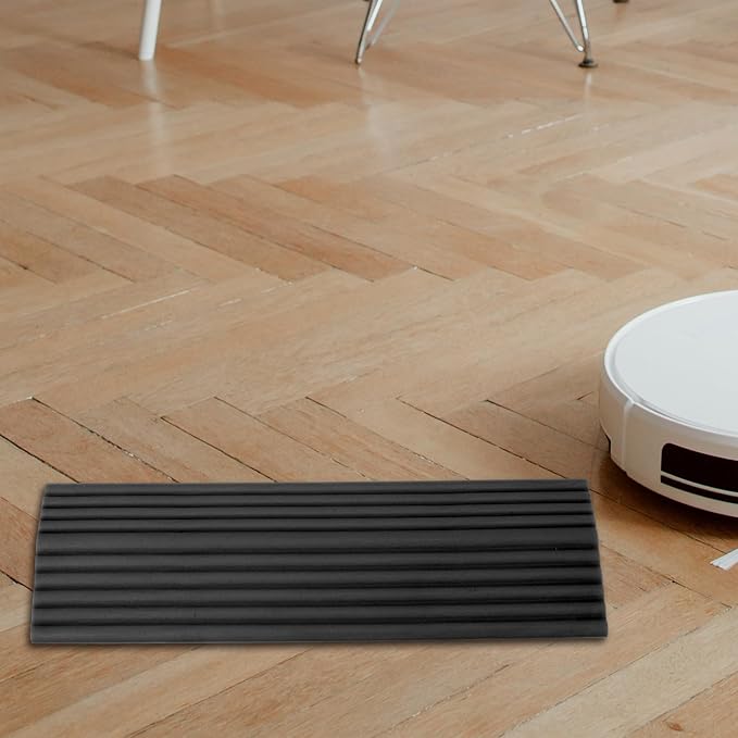 VALICLUD Home Threshold Ramp Set for Robot Vacuum Cleaner, Rubber Slope Ramp with Triangular Edge for Indoor Doorway, Small Step Climbing Mat for Household Entry and Mobility Aid