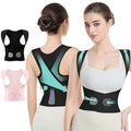 babaka Posture Corrector for Women, Invisible Lightweight Adjustable Back Brace for Upper and Lower Back Pain Relief, Hunchback, Hump, Scoliosis, Thoracic, Spine Corrector Under Clothes (Black, Medium, Waist: 29''-35'')
