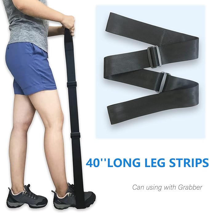 6PC Hip Kit, Hip Replacement Kit After Surgery,Hip Kit for Seniors Total Hip Replacement Prime-Grabber, Sock Aid,Shoehorn&Dressing Stick,Leg Strip,Back Scratcher,Bath Loofah, Hip Kit with Leg Lifter