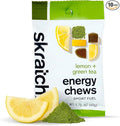 Skratch Labs Energy Chews | Gummies for Running, Cycling, and Sports Performance | Gel Alternative | Matcha + Lemon (10 Pack) | Gluten Free, Vegan