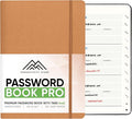 Best Password Book with Alphabetical Tabs | Small Password Book, Organizer & Notebook | Password Keeper to Keep Website Logins & Passwords Safe | Black | Small 4x5.5 | Productivity Store