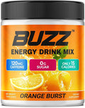 Morning Buzz Energy Drink Powder - Energy Boost Drink Mix - Sugar-Free Energy with Antioxidants - Morning Kickstart and Sports Nutrition Endurance Product - 30 Servings, Orange Burst, 8 Ounces