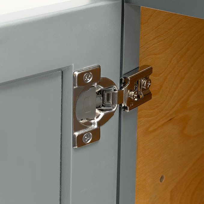 Quicklock RTA (Ready-to-Assemble) | Base Kitchen Cabinets - Shaker Style | Made in America (Magnetic Gray, 9" Wx34.5 Hx24 D Base)
