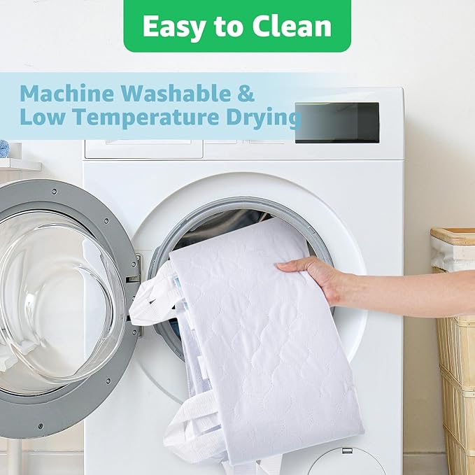 Incontinence Bed Pads Whasbable: Transfer Bed Pads Waterproof with 8 Handles, 4 Pcs 34"x52" Reusable Bed Underpads Absorbent, Positioning Bed Pads for Elderly, Bedwet, Kids, Bedridden, Hospitals