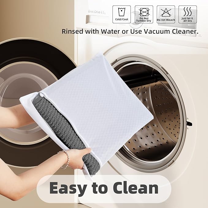 Bathroom Runner Rug, Long Bath Mat Washable Thin Quick Dry Low Pile Bathroom Runner Rugs 24 x 60 Non Slip, Dark Grey 24"x60"