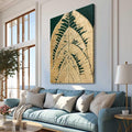SOUGUAN Abstract Paintings Wall Decor Black and Gold Wall Pictures Modern Wall Art 24"x36" Artwork for Office Artwork for Dining Room Area
