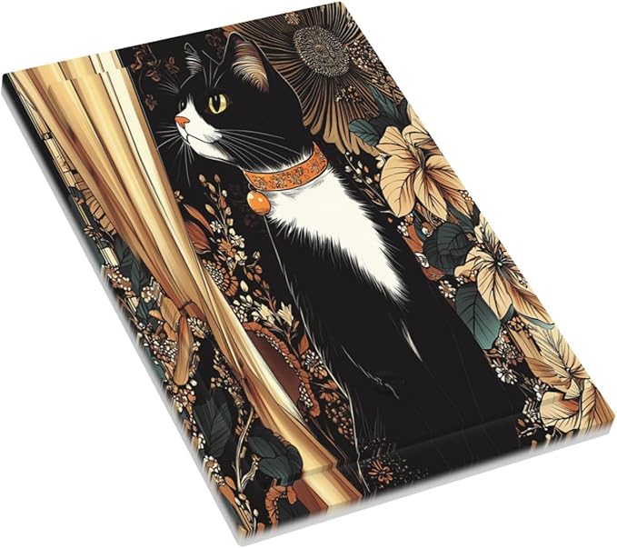 Light Switch Cover Plate Boho Mandala Floral Black Cat Vintage Flower 1 Gang No Device Blank Electrical Wall Plates Faceplate Decorative Switch Plate For Farmhouse Home Decor