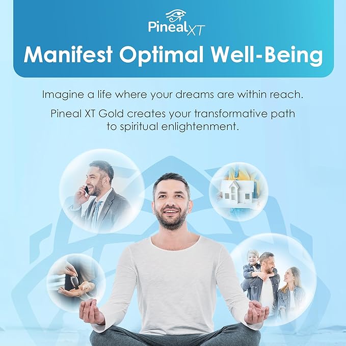 Pineal XT Gold - Pineal Gland Supplement - Third Eye Awakening - Focus and Memory Supplement for Brain - 7 Powerful Ingredients Decalcify, Detox, and Activate Your Pineal Gland, 2 Pack