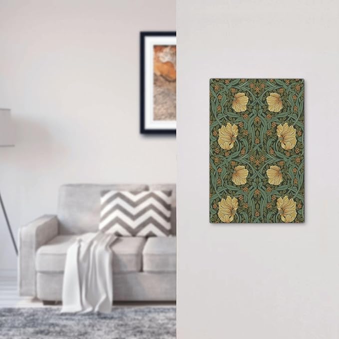 Light Switch Cover Plate William Morris Floral Vintage Flowers Pattern 1 Gang No Device Blank Electrical Wall Plates Faceplate Decorative Switch Plate for Bedroom living Room Decor