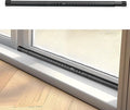 Sliding Door Security Bar, 17.1-51" Adjustable Lock Bar with Rubber Tips, 1.25" Thickened Metal for Sliding Window & Door, Black, Fortify Your Home Entry Points