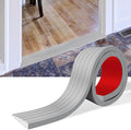 Threshold Ramps for Doorways Self-Adhesive Rubber Ramps for Door Threshold Rubber Door Threshold Ramp for Wheelchair Stroller Scooter Reducer Ramp (Gray, 2” Wide x 10' Long)