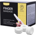 Dimora Finger Cots, Pack of 60 (Large Size) Finger Protectors, Breathable Bandages for Wound Care, Stretchy Sleeves for Gardening, Fitness and Cargo Handling, White