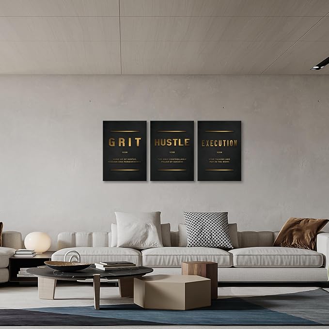 Motivational Wall Art Prints Canvas- Office Wall Decor - Inspirational Quotes Wall Art, Office Wall Art Canvas Painting Artwork Decor For Bedroom Living Room