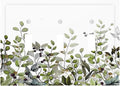 Watercolor Green Eucalyptus Leaves Plants Fruit Decorative Switch Plates 3 Gang Wall Plate Triple Toggle Light Switch Cover Faceplate Electrical Wall Panels for Bed Room Living Room Decor