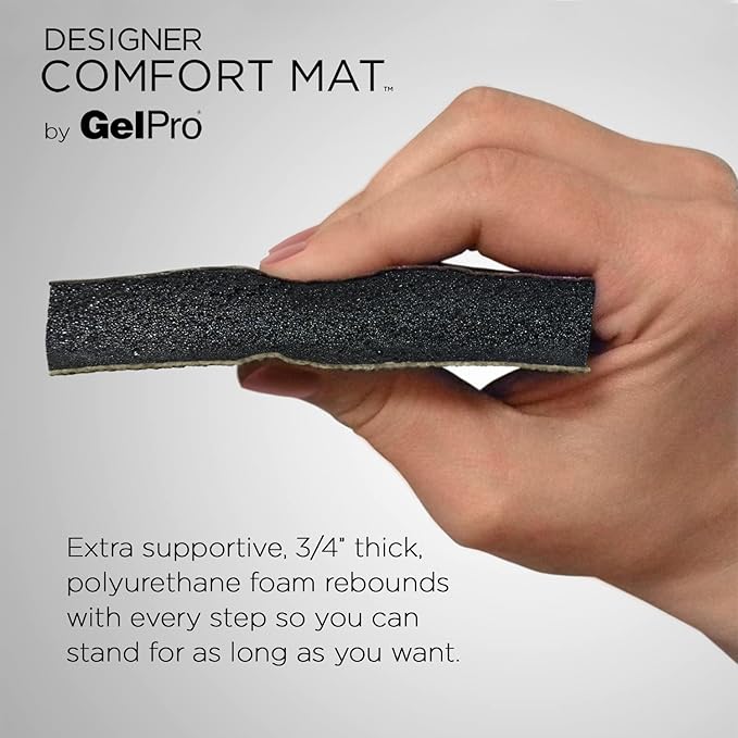 GelPro Anti-Fatigue Designer Comfort Kitchen Floor Mat Orchard Sultry Grey 20x72
