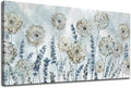 VEAEE Farmhouse Canvas Wall Art - Flowers Dandelion Wall Pictures,Living Room Decor,Nature Artwork Prints Abstract Grass Paintings for Bedroom Home Office Decoration 24"x48"